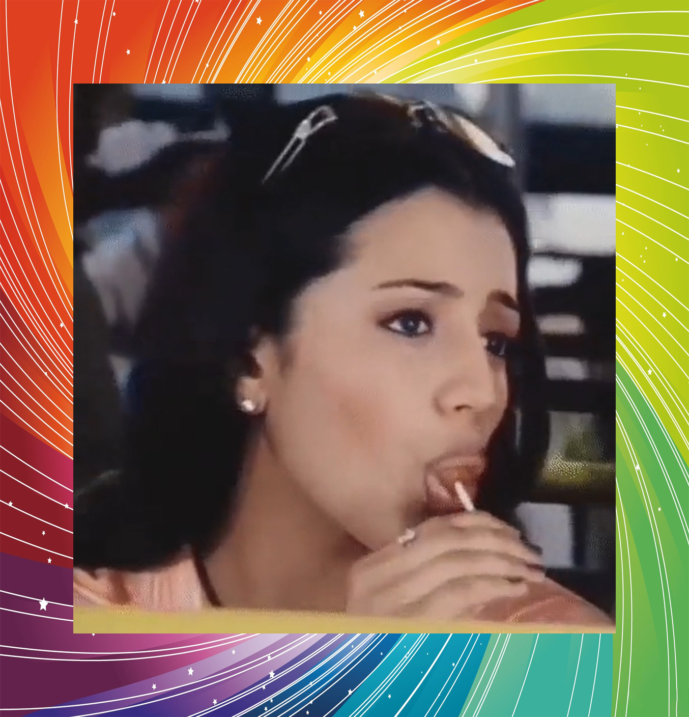 Trisha Eating Lollipop