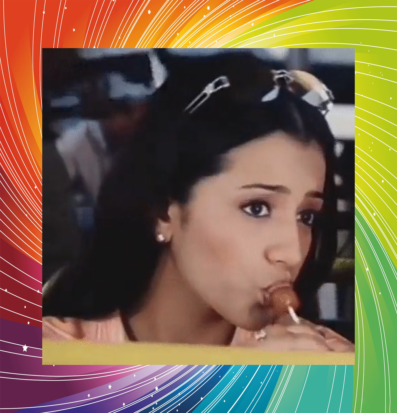 Trisha Eating Lollipop