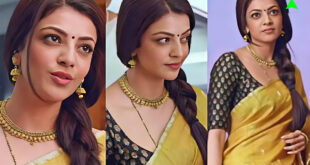 Kajal Aggarwal : நீங்க ரொம்ப அழகு என கூறிய தொகுப்பாளினி.. திரும்பி பின்னழகை காட்டிய காஜல் அகர்வால்..! வைரல் வீடியோ..!