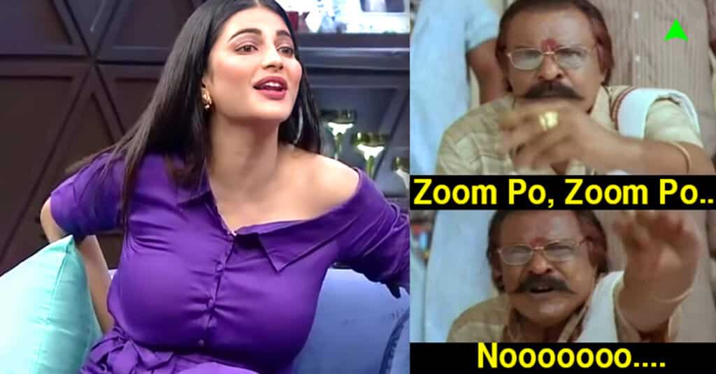 Zoom போ.. Zoom போ.. ஸ்ருதிஹாசனை பார்த்து மட்டையான இளசுகள்..! தாறு மாறு கிளாமர்..!