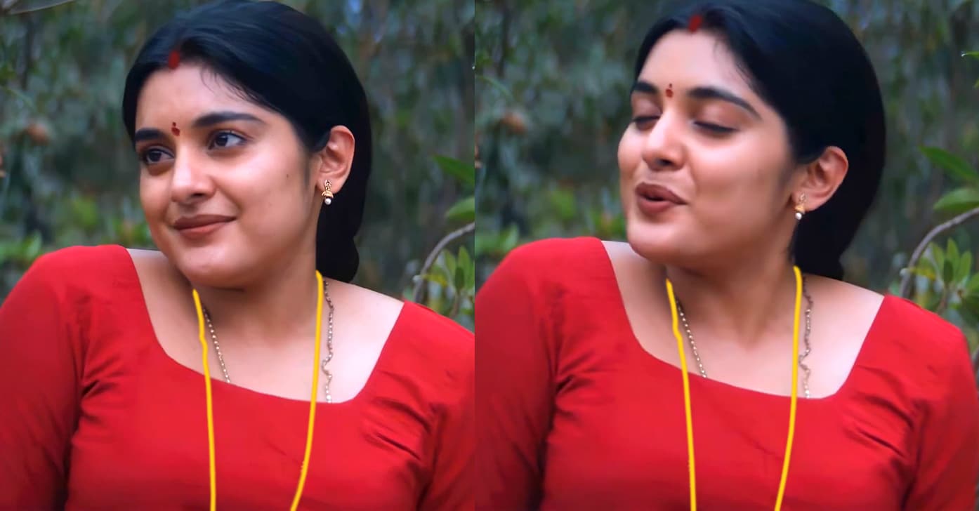 nivetha thomas in red dress